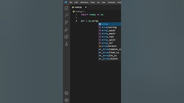 how to create arrays using NumPy in Python #shorts