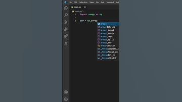 how to create arrays using NumPy in Python #shorts