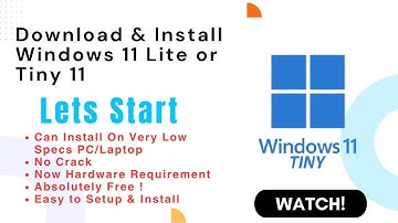 Free Windows 11 Lite (Tiny 11) Download & Install (Low Specs/old PCs) 2025 | Fast & Easy Setup Guide