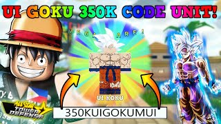 🌌350K CODE UNIT IS OUT! NEW UI GOKU CODE UNIT SHOWCASE THANKS FOR 350K SUBS! ALL STAR TOWER DEFENSE