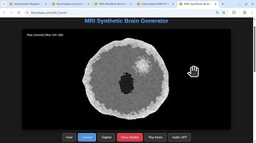 Browser-Based MRI Simulation: Physics to Image with AI Development