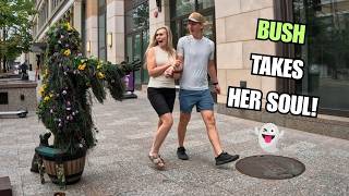 Bush Prank Gone Wrong? Watch People's Instant Reactions #funny