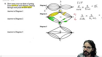 30-2 Permutations & Combinations, Pathway problem, Lesson 1, Q8