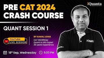 Pre CAT Crash Course 2024 | Quantitative Aptitude Session 1 | CAT QA