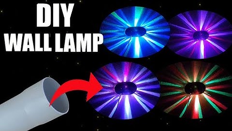 How to Make a Modern Style RGB LED Ceiling Lamp from PVC Pipe DIY Ceiling Light Diy Chandelier RGB