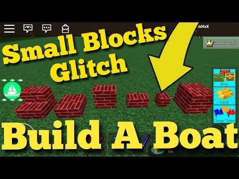 Build A Boat Update Scale Tool Glitch Small Blocks Roblox Youtube - tool glitch roblox