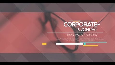 After Effects Template: Corporate Opener