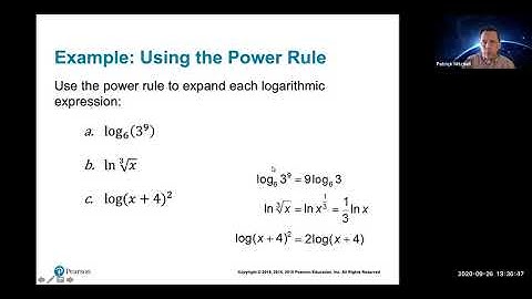3.3 Properties of Logarithms