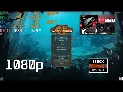Total War: Warhammer II BENCHMARK FPS TEST FULL HD [1080p] - Rx 570 u0026 Ryzen 3 1300x