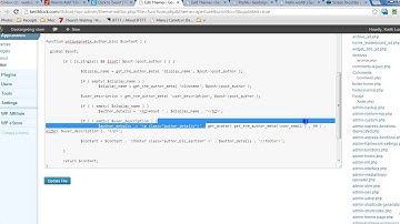 Adding an Author Bio Box in WordPress