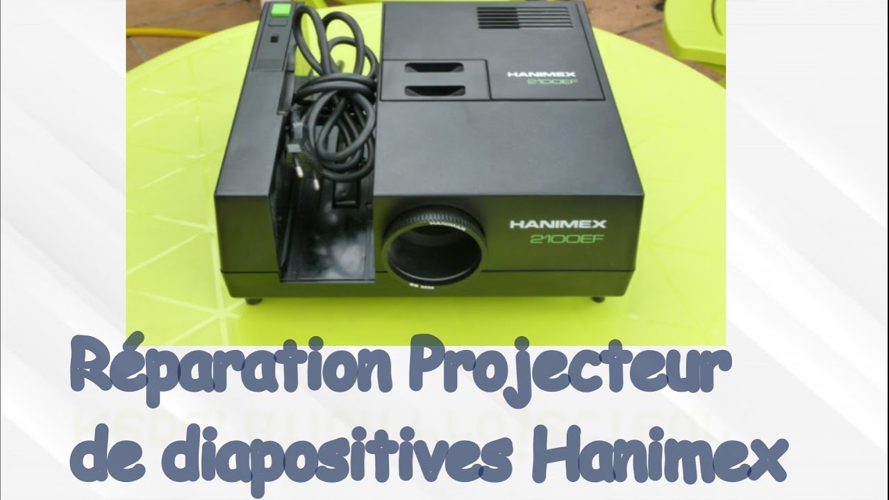 Réparation mécanisme projecteur diapositives Hanimex 