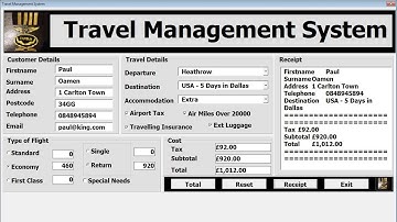 How to Create Travel Management System in Excel Using VBA With OO Approach - Part 2 of 5