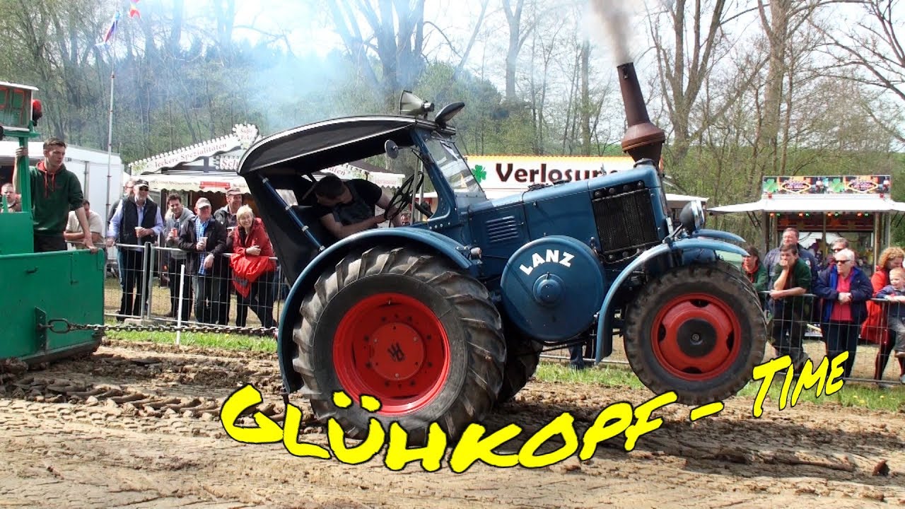 GLÜHKOPF Klasse 1 Mai Kühsen 2017 Oldtimer Trecker Treck - YouTube
