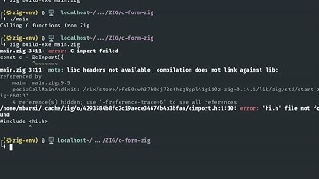 Import C library in Zig