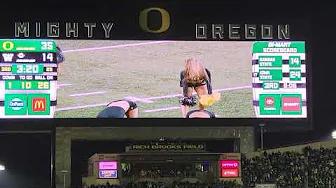 2024 Oregon Cheerleading Washington 3rd Qtr Performance