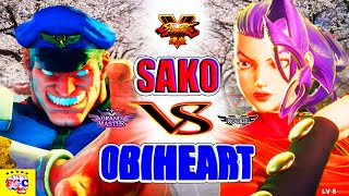 『スト5』おび（ベガ）対  Sako (ローズ)  ｜OBIHEART(Bison) VS Sako (Rose) 『SFV』 ?FGC?