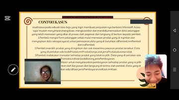 VIDIO PERSENTASI PROJEK DATABASE PENJUALAN BAJU