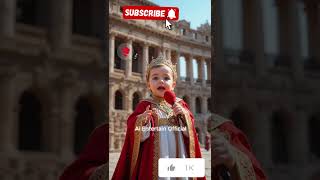 Royal Baby Reciting at El Jem Amphitheatre 🎤🏛️|Tunisia ✨ #baby #cute #love #viral#shorts #ytshorts