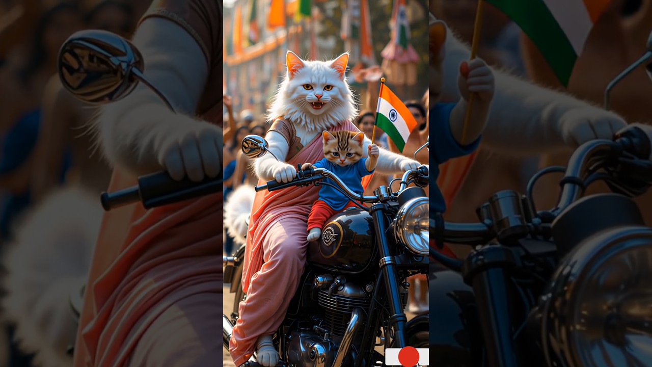 An army soldier saved the life of a cat and a child on Independence Day. #ai #15august #aishorts