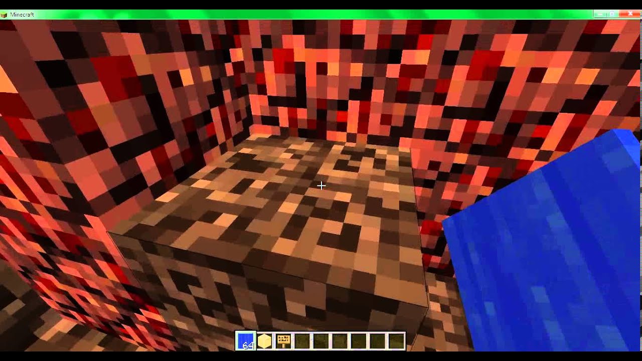 How to place water in the nether 1.4.5 YouTube