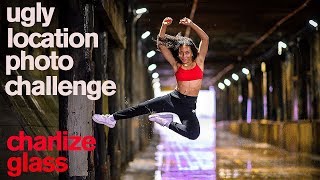 Charlize Glass takes Ugly Location Photo Challenge in Pouring Rain *World of Dance *