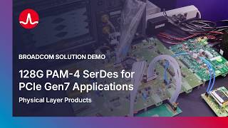 Broadcom Solution Demo: 128G PAM-4 SerDes for PCIe Gen7 Applications