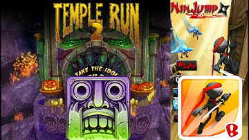 Temple Run 2 Spoky Summit Vs Nin jump - Endless Run Gameplay (Android/iOS)