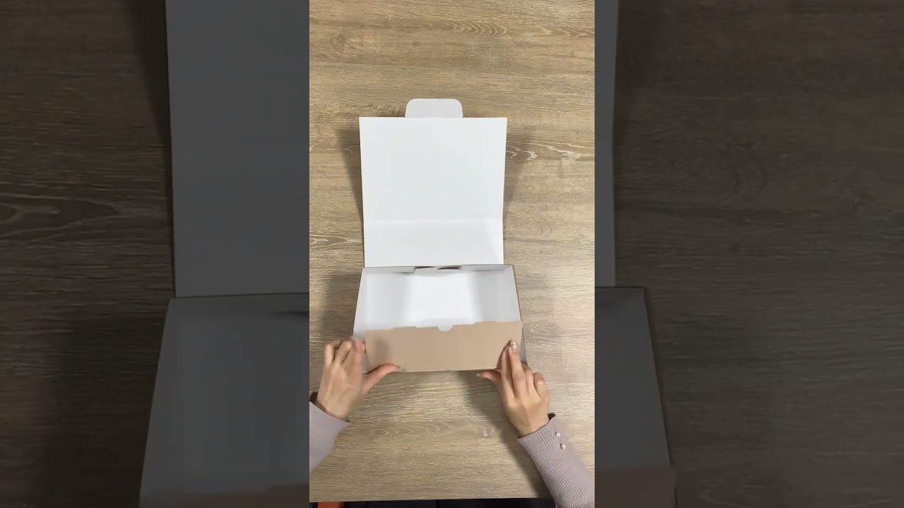 ケースN式両面撥水ベージュ250×180×60:化粧箱net【紙箱/小箱/ギフト箱】