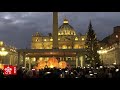 Vaticano: inauguración el Pesebre de arena e iluminación del Árbol Vaticano: inauguración el Pesebre de arena e iluminación del Árbol
