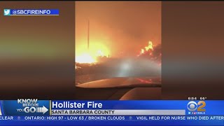 Hollister Fire In Santa Barbara County Grows To 200 Acres