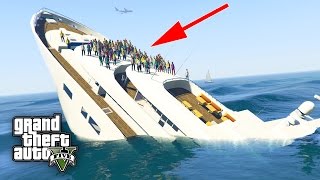 GTA 5: 100+ MENSCHEN VERSENKEN EINE YACHT in GTA 5 ! | iCrimax