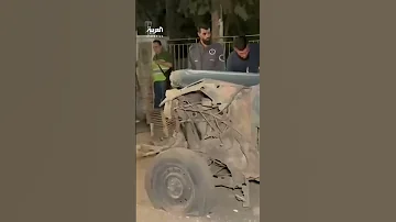 انفجار عبوة ناسفة مزروعة في سيارة قديمة بحي المزة في دمشق ومراسل العربية قوات الأمن تمشط المنطقة 
