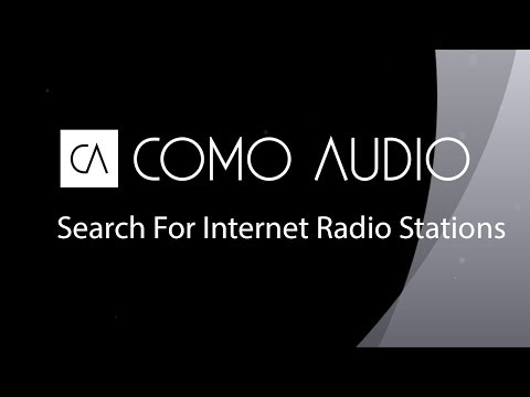 Como Audio How To: Search For Internet Radio Stations