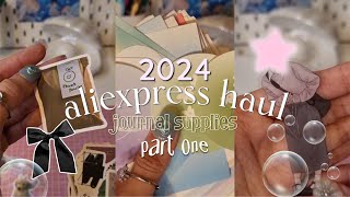 aliexpress stationery haul 2024 💭 aesthetic journal supplies 💽🌷