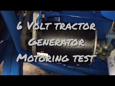 Performing a Motoring Test on a Good 6 Volt Tractor ... ford 2000 wiring diagram tractor 