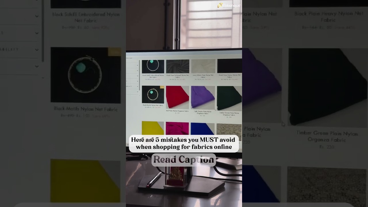 🛍️ Buying Fabrics Online? Avoid These 5 Common Mistakes! 🚨