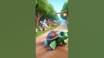 🐢🐇 Rabbit vs Turtle Race | AI Animated Moral Story in 3D #ai