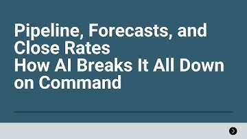 NetSuite AI Assistant: Analyze Pipeline, Forecasts & Close Rates Instantly | AskCipher Demo