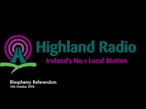 John Hamill debates the Blasphemy Referendum on Highland Radio