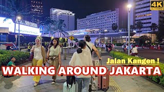 Evening walk around JAKARTA🚶‍♂️Sudirman to Thamrin [Terowongan Kendal Tosari Bundaran HI & Sarinah]