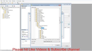 Create backup of database and restore backup database in sql server management studio
