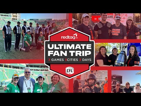 Experience the highlights of redtag.ca’s Ultimate Fan Trip, where three lucky fans enjoyed the ultimate football adventure across Canada in partnership with the CFL.
