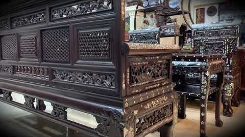 Trường Kỷ Huế Khảm Ốc Xà Cừ - Bàn Ghế Xưa - Trường Kỷ Đẹp - Nội Thất Nhà Gỗ - Đồ Gỗ Đẹp - Bàn Ghế Cổ