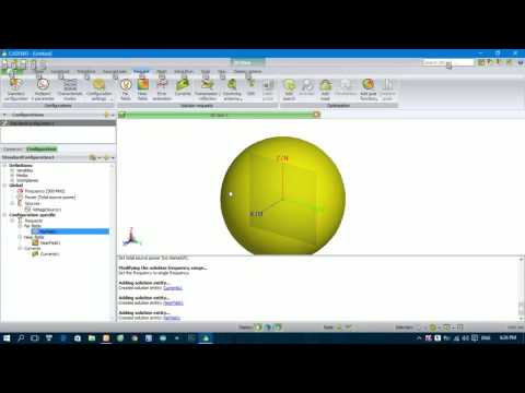 Antenna design FEKO 6.3
