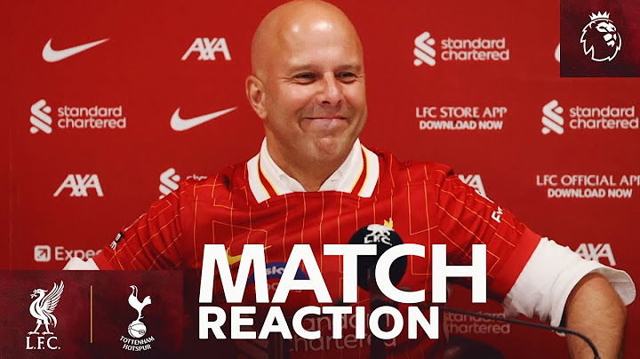 Arne Slot reacts to Liverpool becoming Premier League Champions