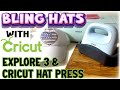Bling Hat with Cricut Explore 3 and Cricut Hat Press | Hotfix Rhinestones | Decals | Step by Step