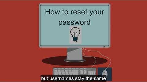 How to reset your student password