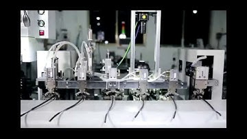 Multi Core Round Cable Cutting Stripping and Crimping Machine With Sleeve Shrink Tube Insertion