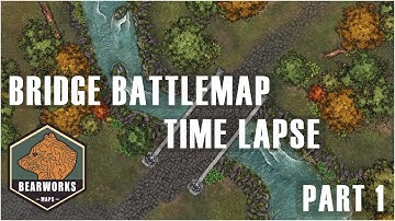 Making D&D Battlemaps | Time Lapse In Inkarnate | Bridge - P1