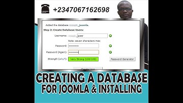 website design using joomla:joomla007;installation of joomla con